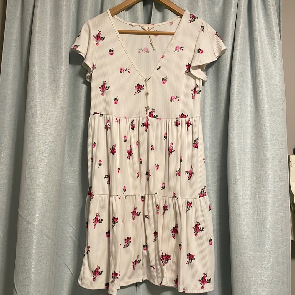 Jessica Simpson Floral Jersey Dress